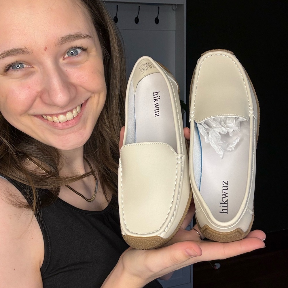 Women's Cream Loafers